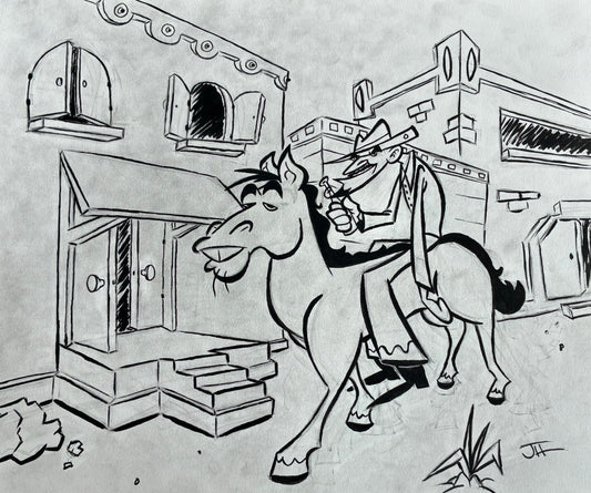 Cowboy On A Horse