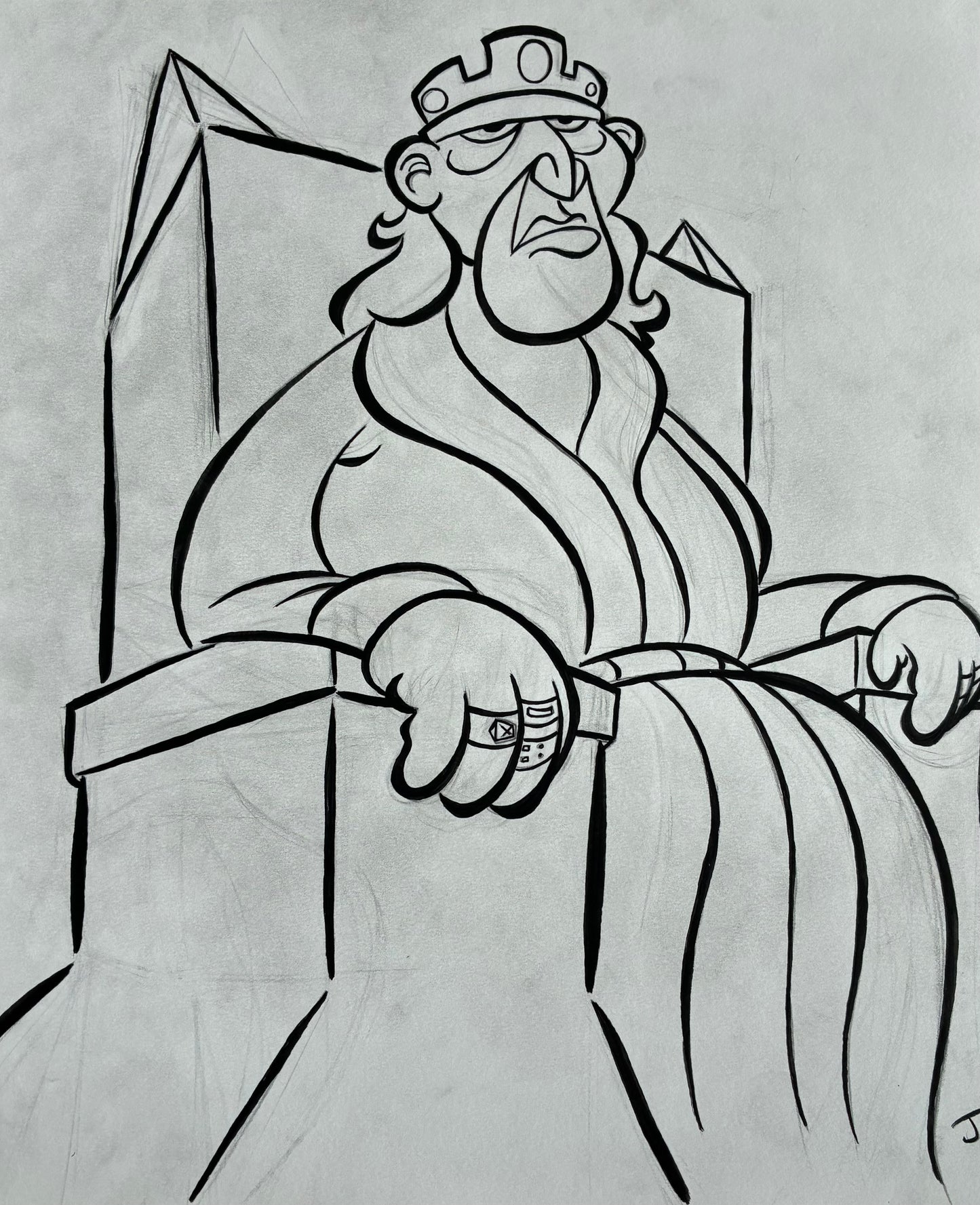 King On His Throne